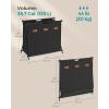 imageSONGMICS Laundry Hamper Laundry Basket 304 Gal Laundry Sorter 2 Sections Collapsible XFrame Clothes Organizer with Customizable Labels Laundry Room Bedroom Bathroom Ink Black ULCB120B01Ink Black