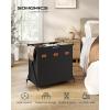 imageSONGMICS Laundry Hamper Laundry Basket 304 Gal Laundry Sorter 2 Sections Collapsible XFrame Clothes Organizer with Customizable Labels Laundry Room Bedroom Bathroom Ink Black ULCB120B01Ink Black