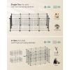 imageSONGMICS Pet Playpen Small Animal Cage Pet Fence with Cable Ties DIY Metal Enclosure for Guinea Pigs Hamsters Rabbits Hedgehogs Black ULPI001B01Black