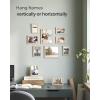 imageSONGMICS Picture Frames Collage Picture Frames Set of 10 Two 8x10 Four 5x7 Four 4x6 Photo Frame for Wall Gallery Decor Table Display Glass Rustic BrownNatural Beige