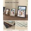 imageSONGMICS Picture Frames Collage Picture Frames Set of 10 Two 8x10 Four 5x7 Four 4x6 Photo Frame for Wall Gallery Decor Table Display Glass Rustic BrownMaroon Brown  Heather Greige  Ash Black