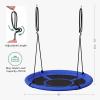 imageSONGMICS Saucer Tree Swing 40 Inch 700 lb Load Includes Hanging Kit Blue and Black UGSW001Q01