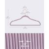 imageSONGMICS Velvet Hangers 50 Pack NonSlip With Rose GoldColored Swivel Hooks Slim SpaceSaving for Closet HeavyDuty White UCRF026W03Light Purple