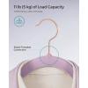 imageSONGMICS Velvet Hangers 50 Pack NonSlip With Rose GoldColored Swivel Hooks Slim SpaceSaving for Closet HeavyDuty White UCRF026W03Light Purple