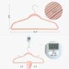 imageSONGMICS Velvet Hangers 50 Pack NonSlip With Rose GoldColored Swivel Hooks Slim SpaceSaving for Closet HeavyDuty White UCRF026W03Pink