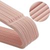 imageSONGMICS Velvet Hangers 50 Pack NonSlip With Rose GoldColored Swivel Hooks Slim SpaceSaving for Closet HeavyDuty White UCRF026W03Pink