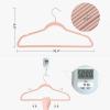 imageSONGMICS Velvet Hangers 50 Pack NonSlip With Rose GoldColored Swivel Hooks Slim SpaceSaving for Closet HeavyDuty White UCRF026W03Pink