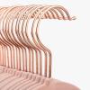 imageSONGMICS Velvet Hangers 50 Pack NonSlip With Rose GoldColored Swivel Hooks Slim SpaceSaving for Closet HeavyDuty White UCRF026W03Pink