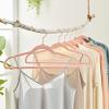 imageSONGMICS Velvet Hangers 50 Pack NonSlip With Rose GoldColored Swivel Hooks Slim SpaceSaving for Closet HeavyDuty White UCRF026W03Pink