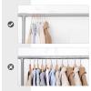 imageSONGMICS Velvet Hangers 50 Pack NonSlip With Rose GoldColored Swivel Hooks Slim SpaceSaving for Closet HeavyDuty White UCRF026W03White