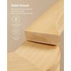 imageSONGMICS Wooden Hangers 20Pack Wood Coat Hangers with Shoulder Notches Swivel Hook NonSlip for Jackets Shirts Suits Dark Walnut and Silver UCRW02V20Natural