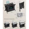 imageSONGMICS 2 Pack Luggage Racks with 2 Removable Laundry Bag Set of 2 Suitcase Stands for Guest Room Foldable for SpaceSaving Storage Steel Frame Hotel Bedroom Black URLR008B02Black
