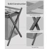 imageSONGMICS 2 Pack Luggage Racks with 2 Removable Laundry Bag Set of 2 Suitcase Stands for Guest Room Foldable for SpaceSaving Storage Steel Frame Hotel Bedroom Black URLR008B02Slate Gray