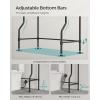 imageSONGMICS 4 Tier Over The Toilet Storage Metal Storage Rack Adjustable Shelves 4 Hooks Roll Holder SpaceSaving Bathroom Storage Shelf Organizer 118 x 248 x 693 Inches Black UBTS013B01Black