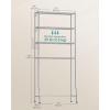 imageSONGMICS 4 Tier Over The Toilet Storage Metal Storage Rack Adjustable Shelves 4 Hooks Roll Holder SpaceSaving Bathroom Storage Shelf Organizer 118 x 248 x 693 Inches Black UBTS013B01Silver Gray