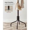 imageSONGMICS Coat Rack Freestanding Metal Coat Rack Stand with 12 Hooks and 4 Legs Holds Clothes Hats and Bags for Entryway Living Room Bedroom White URCR031W01Brown