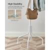 imageSONGMICS Coat Rack Freestanding Metal Coat Rack Stand with 12 Hooks and 4 Legs Holds Clothes Hats and Bags for Entryway Living Room Bedroom White URCR031W01White
