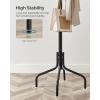 imageSONGMICS Coat Rack Freestanding Metal Coat Rack Stand with 12 Hooks and 4 Legs Holds Clothes Hats and Bags for Entryway Living Room Bedroom White URCR031W01Black