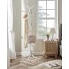 imageSONGMICS Coat Rack Freestanding Metal Coat Rack Stand with 12 Hooks and 4 Legs Holds Clothes Hats and Bags for Entryway Living Room Bedroom White URCR031W01White