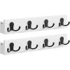 imageSONGMICS Coat Rack Wall Mount Coat Hooks Wall Mounted 4 Double Metal Hooks for Bags Hats Towels for Entryway Living Room Bedroom Loads up to 353 lb Natural Beige ULCR006N01Cloud White
