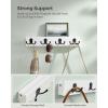 imageSONGMICS Coat Rack Wall Mount Coat Hooks Wall Mounted 4 Double Metal Hooks for Bags Hats Towels for Entryway Living Room Bedroom Loads up to 353 lb Natural Beige ULCR006N01Cloud White