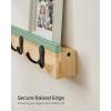 imageSONGMICS Coat Rack Wall Mount Coat Hooks Wall Mounted 4 Double Metal Hooks for Bags Hats Towels for Entryway Living Room Bedroom Loads up to 353 lb Natural Beige ULCR006N01Natural Beige