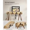 imageSONGMICS Coat Rack Wall Mount Coat Hooks Wall Mounted 4 Double Metal Hooks for Bags Hats Towels for Entryway Living Room Bedroom Loads up to 353 lb Natural Beige ULCR006N01Natural Beige