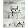 imageSONGMICS Coat Rack Wall Mount Coat Hooks Wall Mounted 4 Double Metal Hooks for Bags Hats Towels for Entryway Living Room Bedroom Loads up to 353 lb Natural Beige ULCR006N01Cloud White