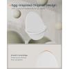 imageSONGMICS HOME Coat Hooks 4 Pack Wall Hooks for Hanging Coats Towels Each Holds up to 11 lb EggInspired Design for Living Room Bedroom Entryway Pearl White ULCR039W01Pearl White