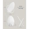 imageSONGMICS HOME Coat Hooks 4 Pack Wall Hooks for Hanging Coats Towels Each Holds up to 11 lb EggInspired Design for Living Room Bedroom Entryway Pearl White ULCR039W01Pearl White