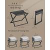 imageSONGMICS Luggage Rack Foldable Suitcase Stand Metal Luggage Holder Synthetic Leather Easy to Assemble for Guest Room Hotel Bedroom Walnut Brown and Ink Black URLR009K01Ink Black