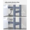 imageSONGMICS Over The Toilet Storage 3Tier Over Toilet Bathroom Organizer with Adjustable Shelf 102 x 248 x 669 Inches SpaceSaving Gray UBTS001G01Grey