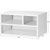 imageSONGMICS Printer Stand for Desk Home Desktop Printer Stand with Storage Shelves for Office Steel Frame MultiPurpose Rack 159 x 118 x 87 Inches Matte Black UOMC101B01White