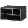 imageSONGMICS Printer Stand for Desk Home Desktop Printer Stand with Storage Shelves for Office Steel Frame MultiPurpose Rack 159 x 118 x 87 Inches Matte Black UOMC101B01Matte Black