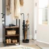 imageSONGMICS Umbrella Stand Steel Round Umbrella Holder Rack 77 x 77 x 217 Inches with Detachable Drip Tray for Entryway Office Stable Assembly Required Black ULUC28BKBlack