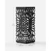 imageSONGMICS Umbrella Stand Umbrella Holder for Entryway Steel Square Umbrella Rack Organizer Freestanding for Canes Walking Sticks with a Detachable Drip Tray 4 Hooks Black ULUC48B61D x 61W x 161H