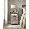 imageVASAGLE File Cabinet Mobile Filing Cabinet with Wheels 2 Lockable Drawers Open Shelf for A4 Letter Size Hanging File Folders Ink Black UOFC077B16Heather Greige  Ink Black