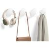 imageSONGMICS HOME Coat Hooks 4 Pack Wall Hooks for Hanging Coats Towels Each Holds up to 11 lb EggInspired Design for Living Room Bedroom Entryway Pearl White ULCR039W01Pearl White