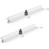 imageSONGMICS Floating Shelves Set of 2 Wall Shelves Ledge 39 x 315 Inches with Front Edge for Picture Frames Books Spice Jars Living Room Bathroom Kitchen Easy Assembly White ULWS080W01236W