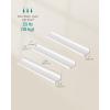 imageSONGMICS Floating Shelves Set of 3 Wall Shelves 15Inch Wide for Photo Frames and Trinkets for Living Room Home Office Kitchen Bathroom Black ULWS38BKWhite