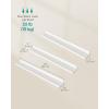 imageSONGMICS Floating Shelves Set of 3 Wall Shelves 15Inch Wide for Photo Frames and Trinkets for Living Room Home Office Kitchen Bathroom Black ULWS38BKWhite