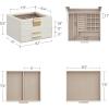 imageSONGMICS Jewelry Box Organizer with Glass Lid 3Layer Jewelry Storage with 2 Drawers Modern Style Gift for Mom 8 x 91 x 53 Inches Cloud White and Gold Color UJBC239WTCloud White  Gold