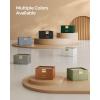 imageSONGMICS Jewelry Box Organizer with Glass Lid 3Layer Jewelry Storage with 2 Drawers Modern Style Gift for Mom 8 x 91 x 53 Inches Cloud White and Gold Color UJBC239WTCaramel Brown  Gold