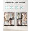 imageSONGMICS Portable Closet Freestanding Closet Organizer Clothes Rack with Shelves Hanging Rods Storage Organizer for Cloakroom Bedroom 488 x 169 x 717 Inches Black URYG026B02Black