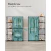 imageSONGMICS Portable Closet Freestanding Closet Organizer Clothes Rack with Shelves Hanging Rods Storage Organizer for Cloakroom Bedroom 488 x 169 x 717 Inches Black URYG026B02Black