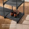 imageSONGMICS Portable Closet Freestanding Closet Organizer Clothes Rack with Shelves Hanging Rods Storage Organizer for Cloakroom Bedroom 488 x 169 x 717 Inches Black URYG026B02Black
