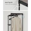 imageSONGMICS Portable Closet Freestanding Closet Organizer Clothes Rack with Shelves Hanging Rods Storage Organizer for Cloakroom Bedroom 488 x 169 x 717 Inches Black URYG026B02Brown