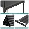 imageSONGMICS Portable Closet Freestanding Closet Organizer Clothes Rack with Shelves Hanging Rods Storage Organizer for Cloakroom Bedroom 488 x 169 x 717 Inches Black URYG026B02Black