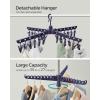 imageSONGMICS Clothes Drying Rack 59Inch Folding Laundry Drying Rack with 3 Rotatable Arms for Hangers 4 Legs Stainless Steel for 27 Pieces of Clothes White and Silver ULLR510W01Blue  Silver