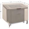 imageSONGMICS Fire Pit Cover 600D Oxford Fabric Square Fire Pit Table Protective Cover for Outdoor Patio Garden Waterproof and AntiFade 31 x 31 x 24 Inches UGPC79EC
